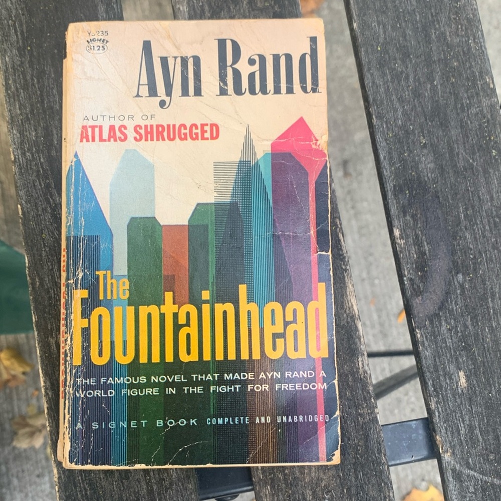 Free w/ any $50 Bundle Ayn Rand The Fountainhead paperback novel